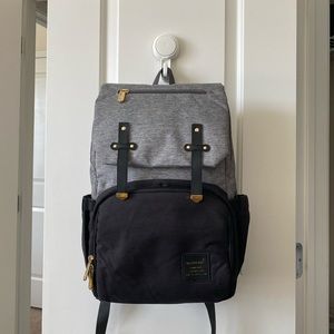 Machine Bird Diaper Bag Backpack with USB Bottle Warmer and Phone Charger